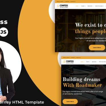 Law Firm Responsive Website Templates 229411