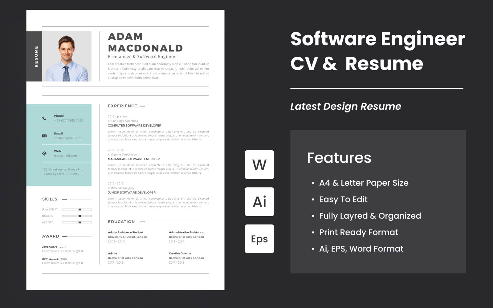 Software Engineer CV & Resume