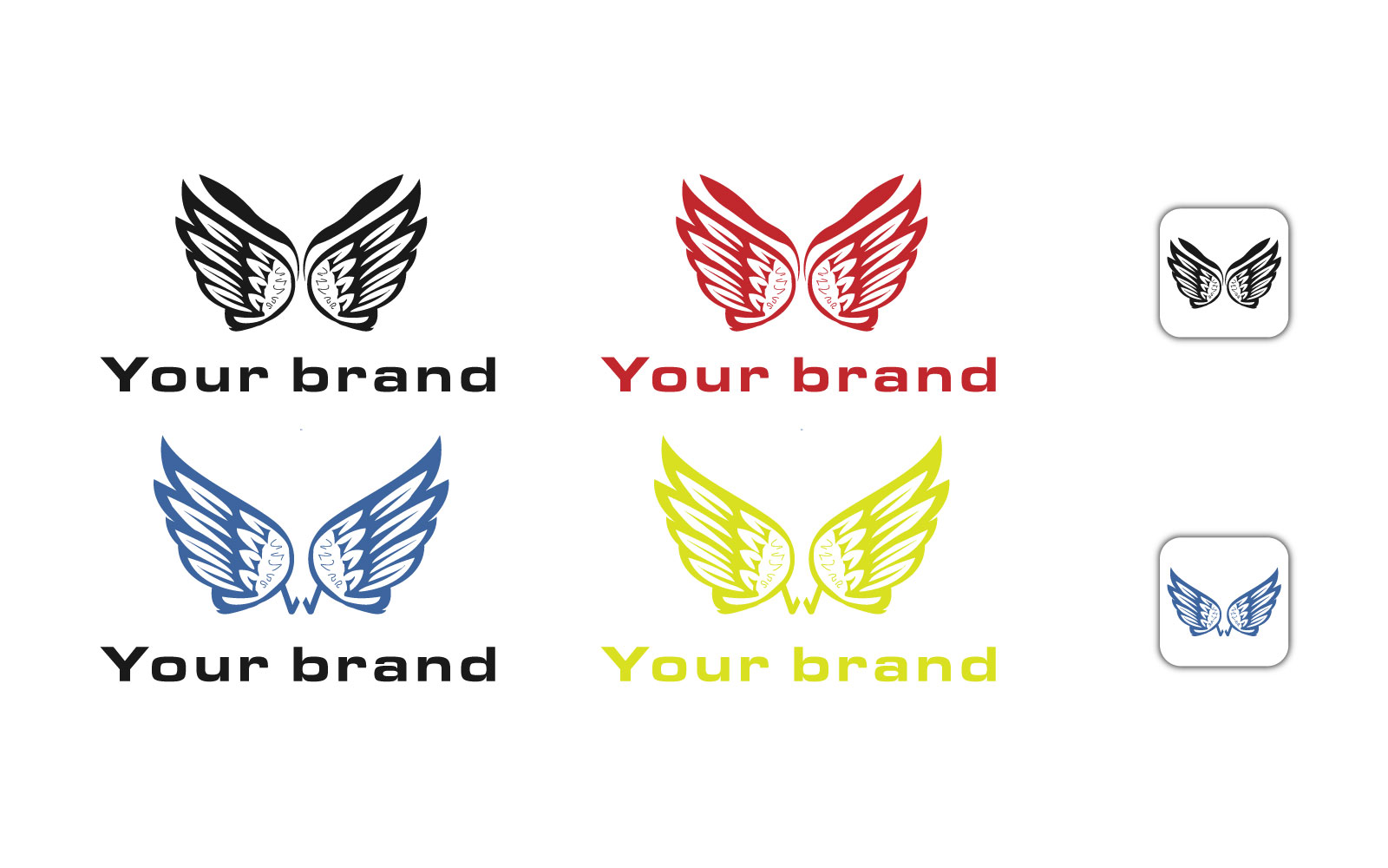 W-And--Wing-Logo-Vector-Template
