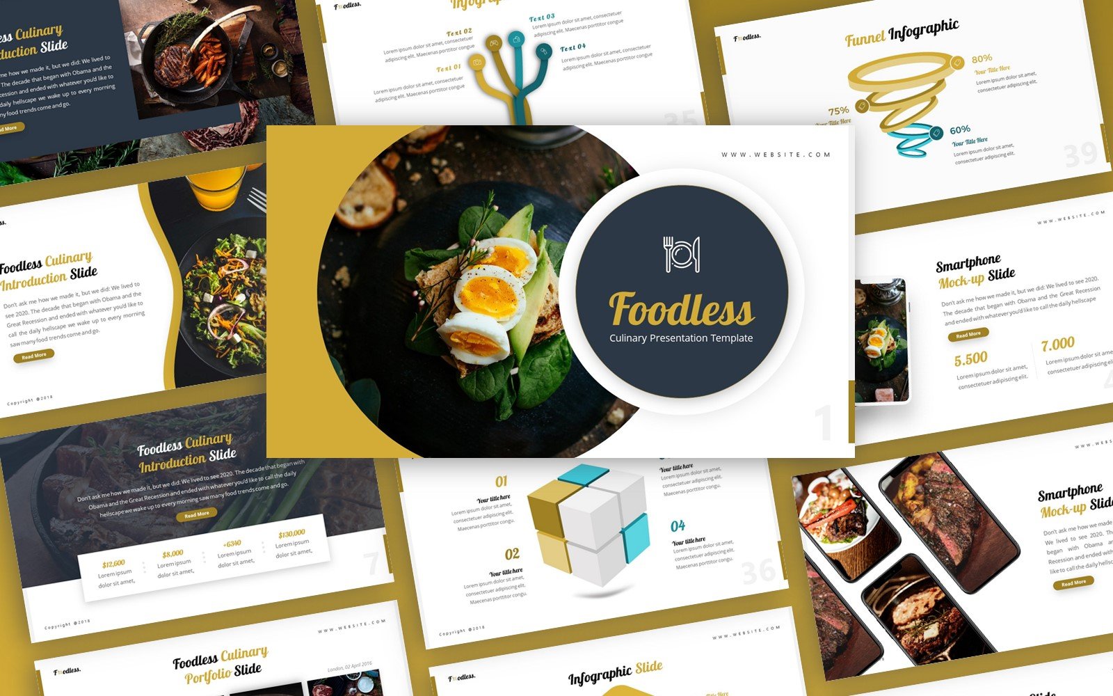 Foodless - Culinary Multipurpose PowerPoint Template