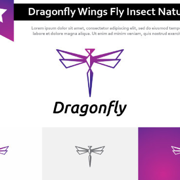 Elegant Dragonfly Logo Templates 229964