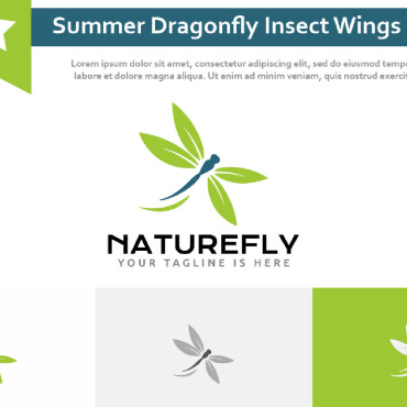 Summer Dragonfly Logo Templates 229967