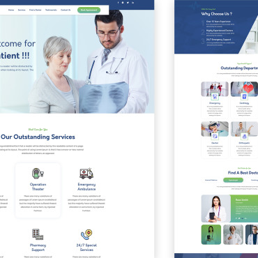 Clinic Medical Landing Page Templates 230065