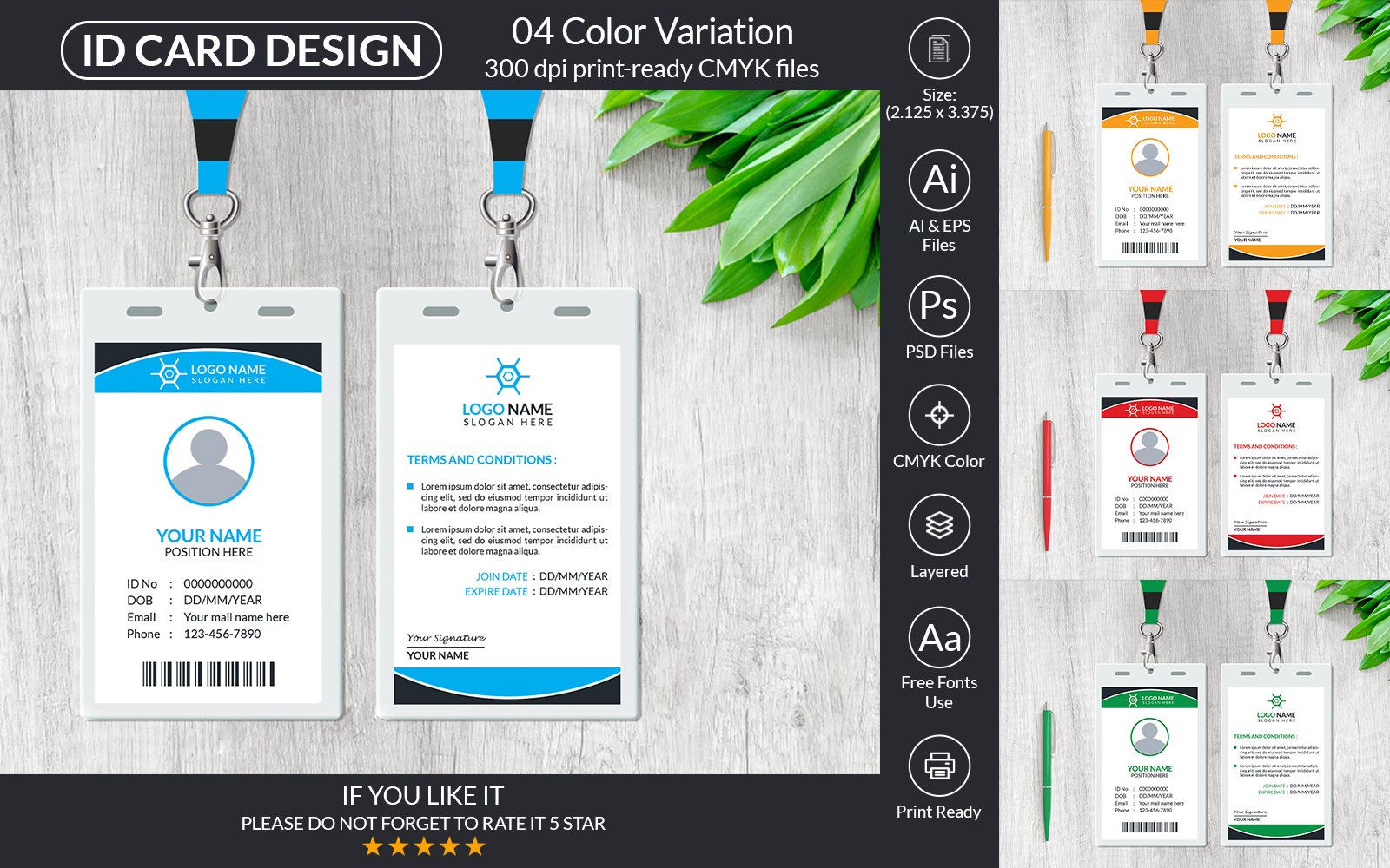 ID Card Design For Company