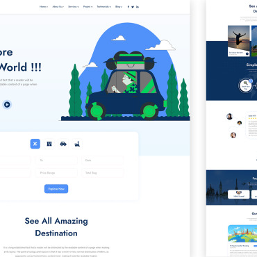 Adventure Booking Landing Page Templates 230190
