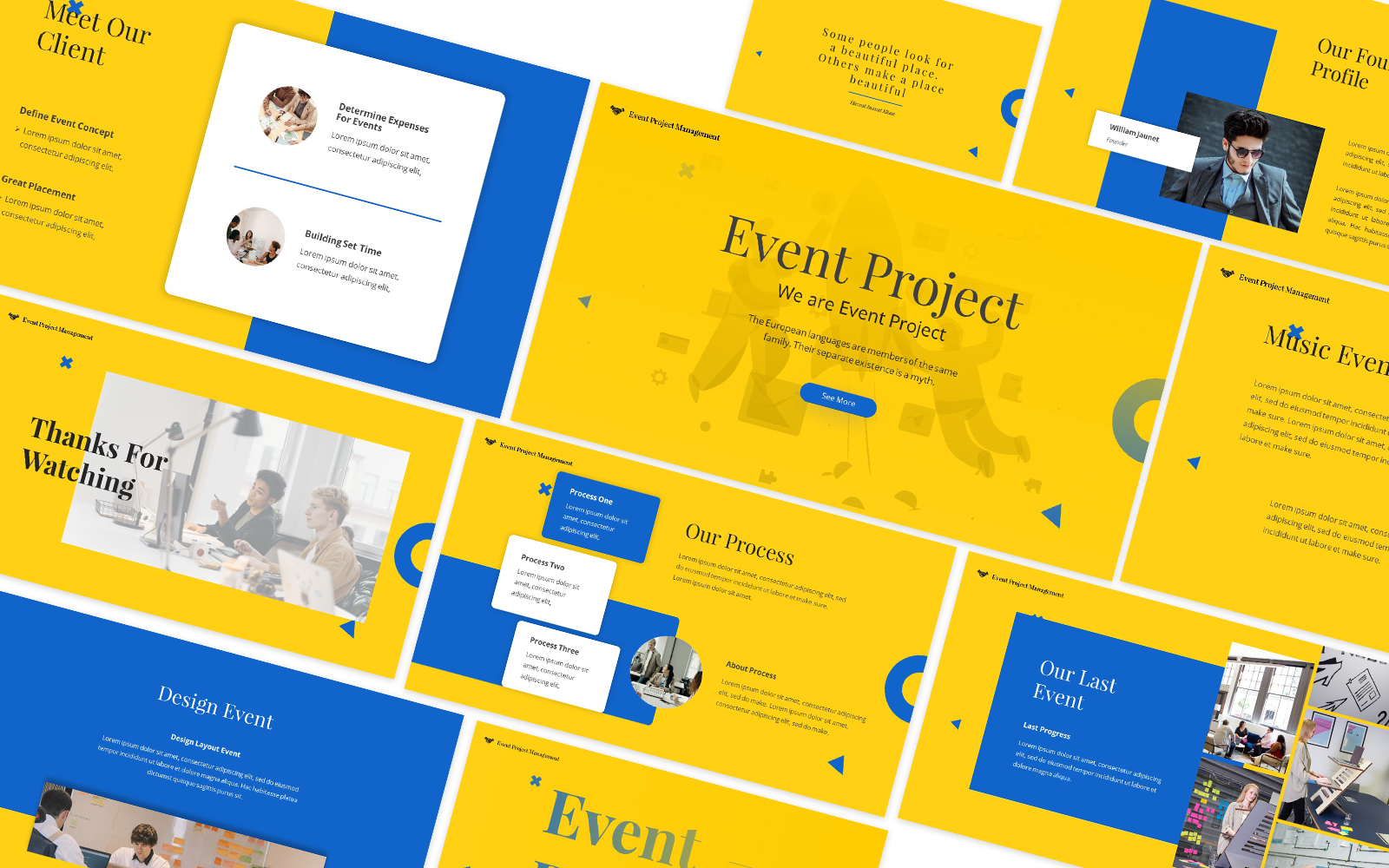 Event Project Google Slides Template