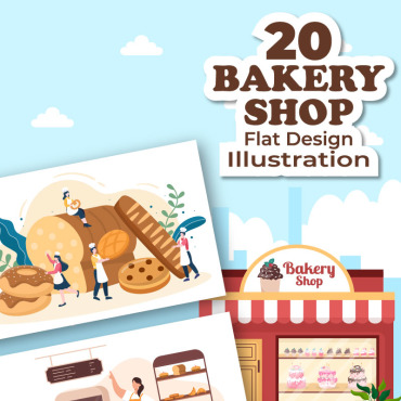 Shop Food Illustrations Templates 230351