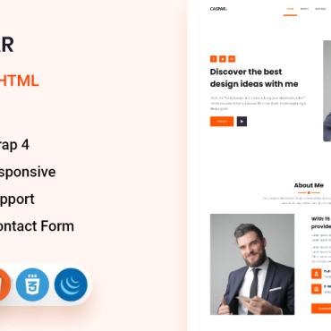 Resume Personal Responsive Website Templates 230408