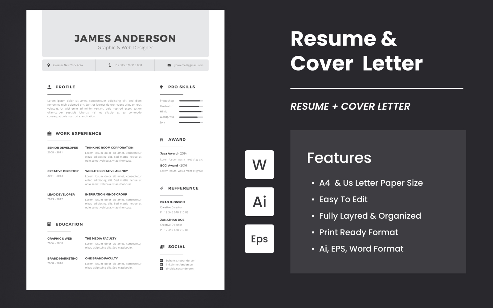 Creative Resume And Cover Letter