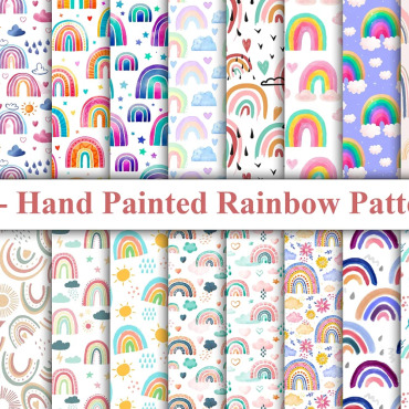 Painted Rainbow Backgrounds 230810