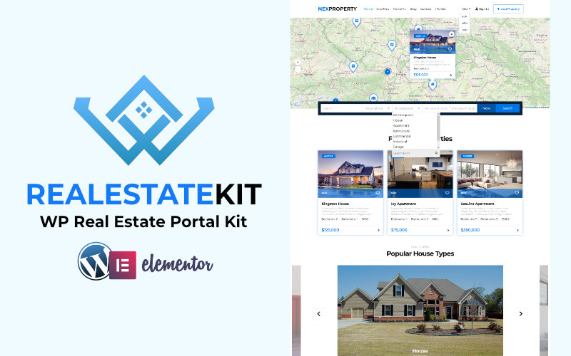 Real Estate Directory Kit PRO for WordPress