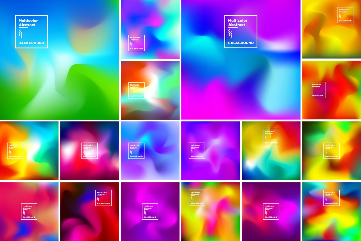 25 Bright Gradient Background