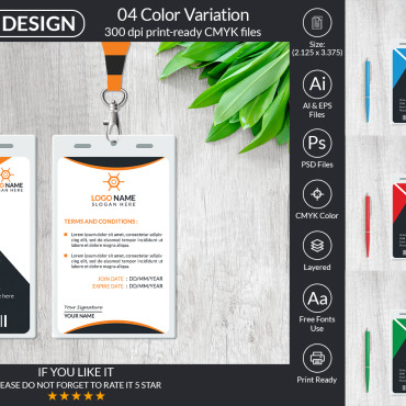 Card Design Corporate Identity 231068