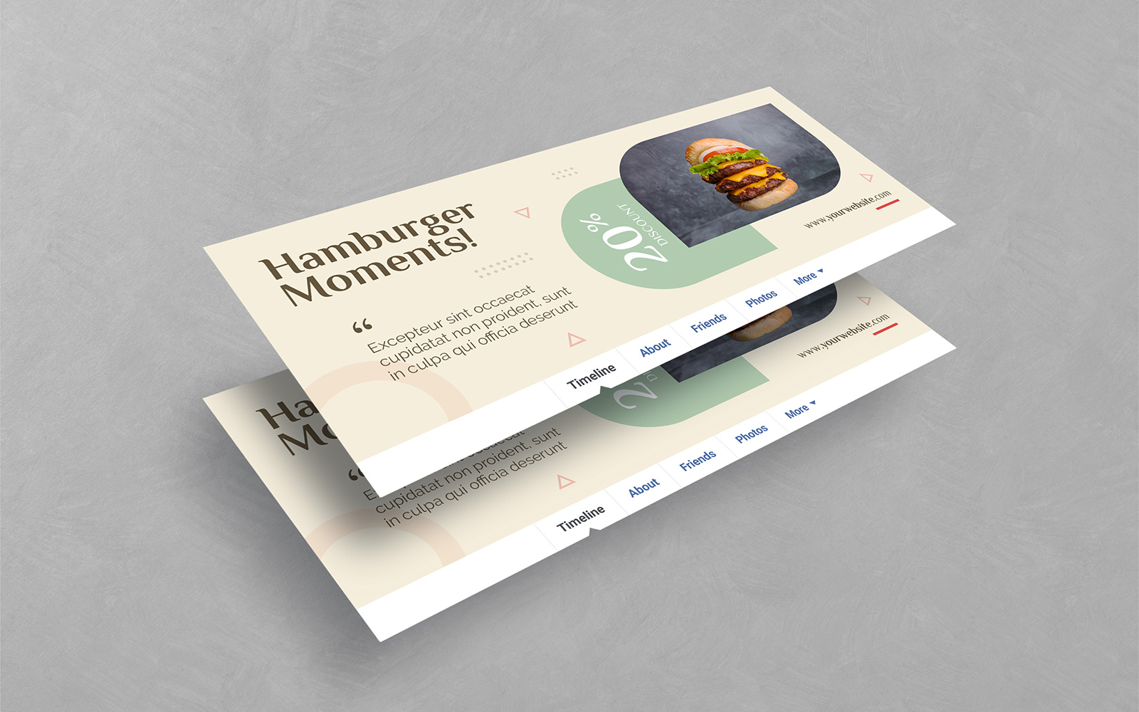 Hamburger Food Facebook Timeline Cover