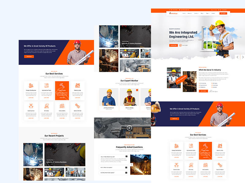Industrya - Factory  Industrial HTML5 Template