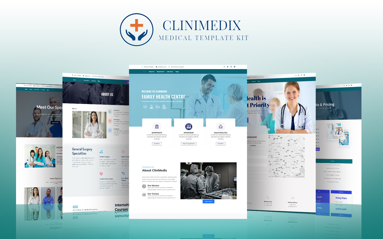 CliniMedix - Medical Clinic Hospital Elementor Template Kit