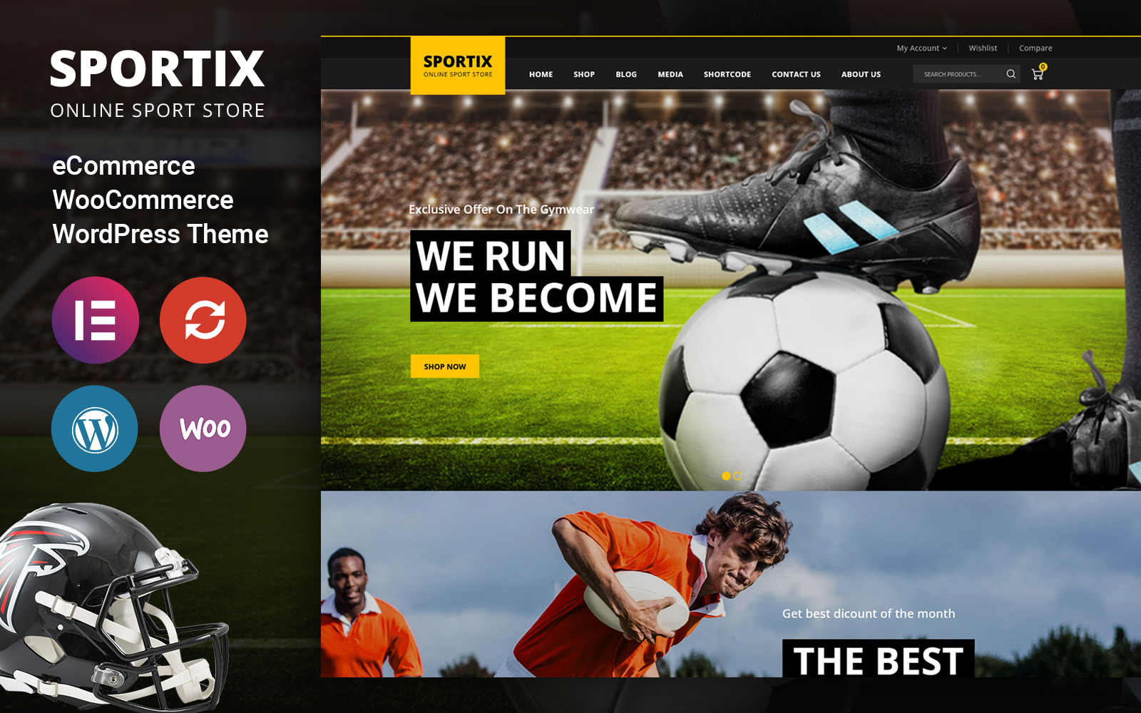 Sportix - Sports Store Woocommerce Theme