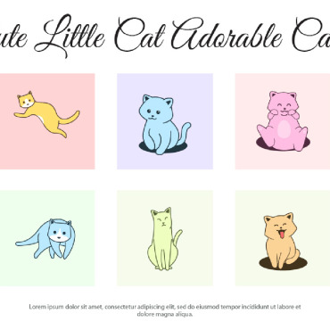 Little Cat Illustrations Templates 231313