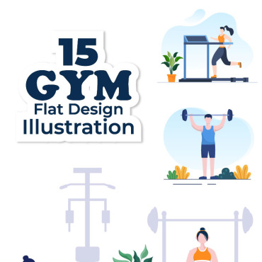 Fitness Workout Illustrations Templates 231338