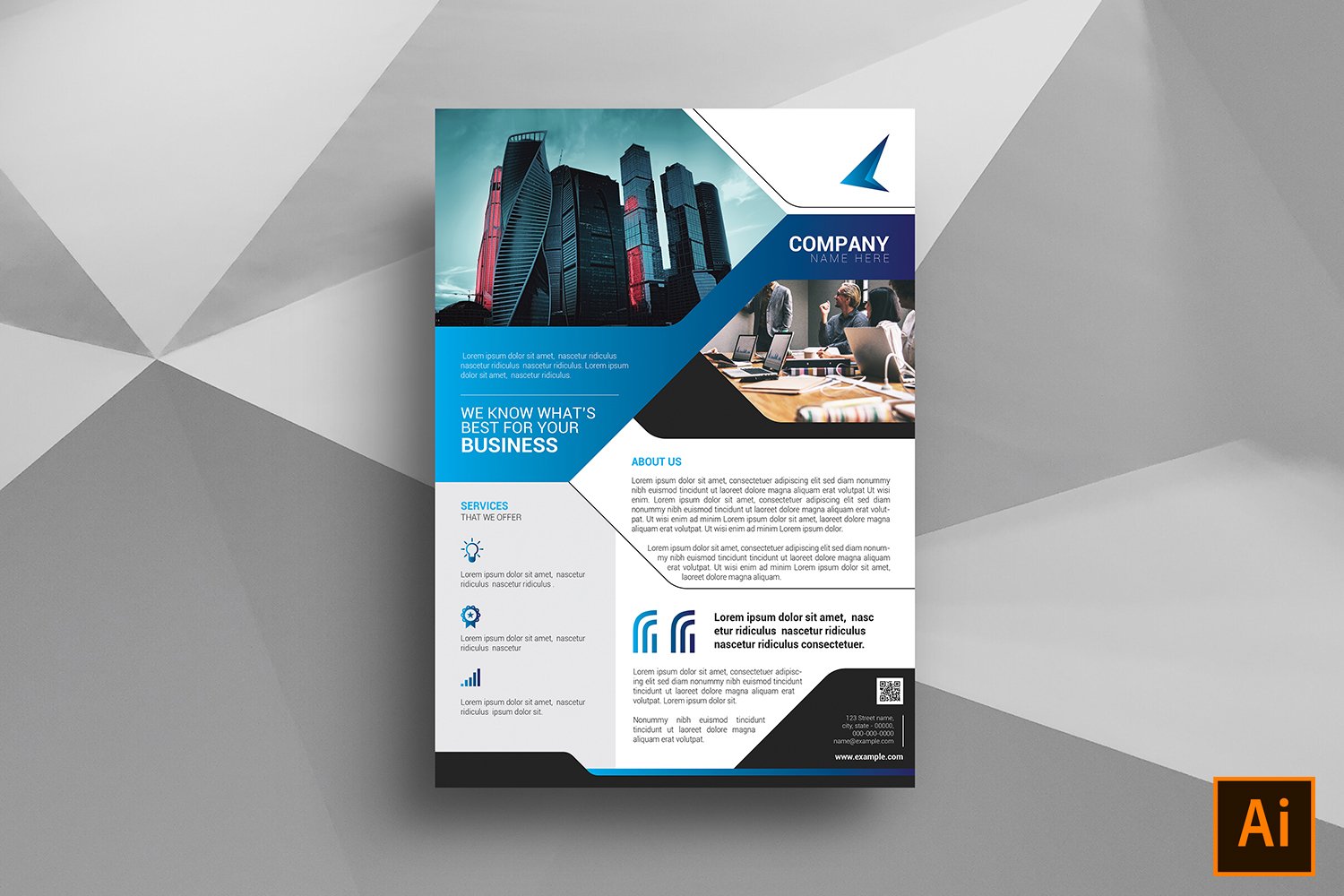 Business A4 Flyer Corporate Identity Template