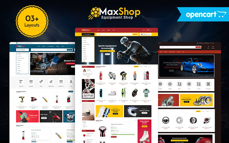 MaxShop - Sports, Tools & Auto Parts OpenCart Ecommerce Responsive Theme