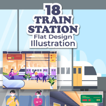 Train Station Illustrations Templates 231724