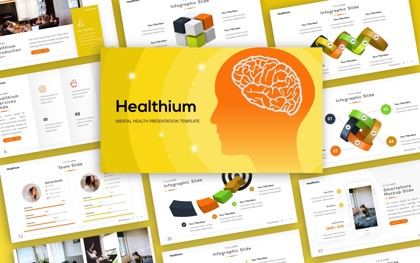 Healthium - MentalHealth Multipurpose PowerPoint Template