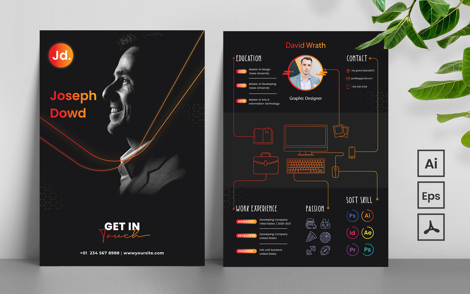 35 Brilliant Resume Designs - DzineBlog.com  Resume design creative,  Resume design, Creative resume