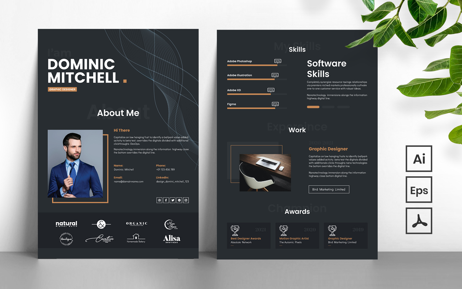 35 Brilliant Resume Designs - DzineBlog.com  Resume design creative,  Resume design, Creative resume