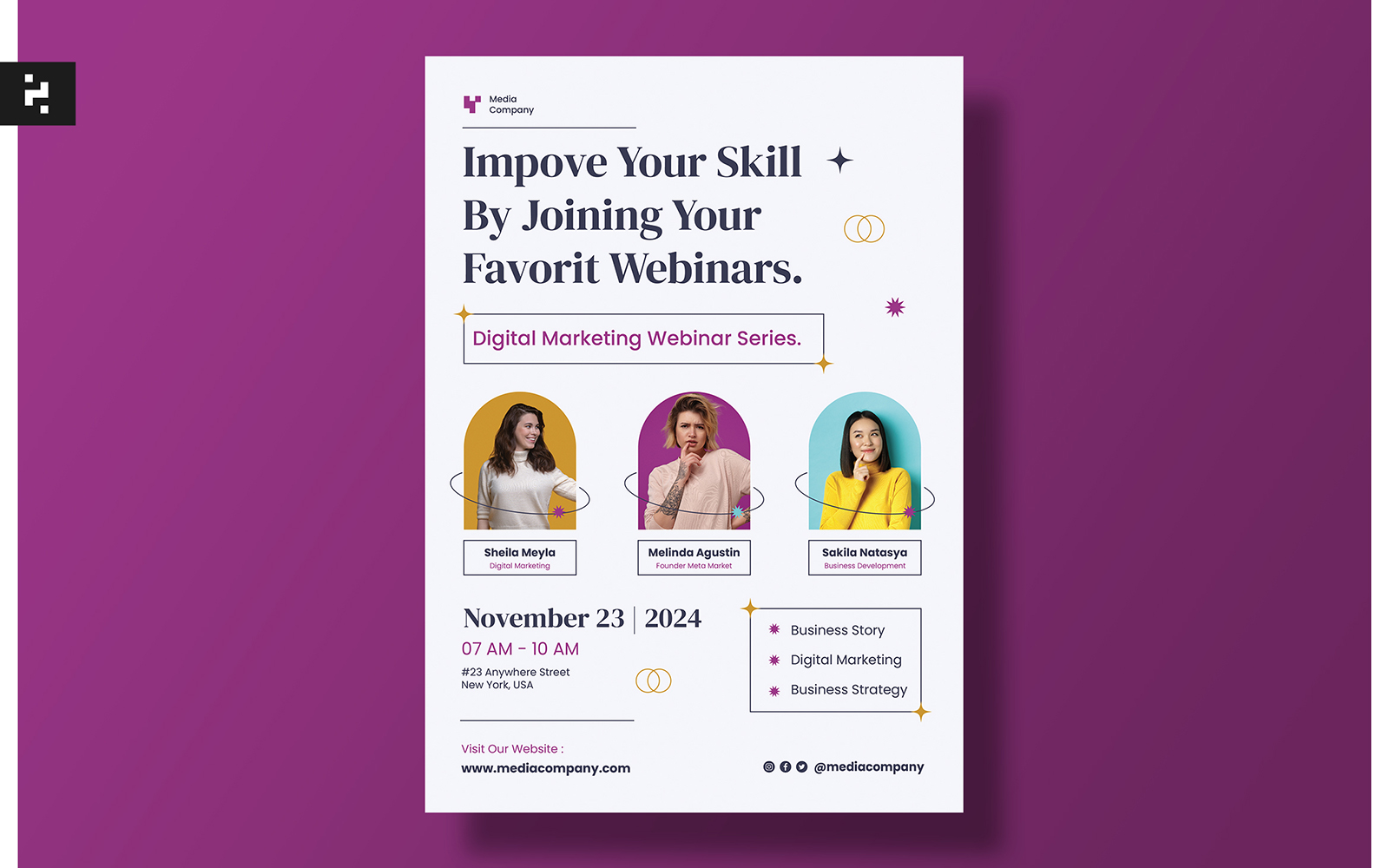 Business Webinar Flyer Template