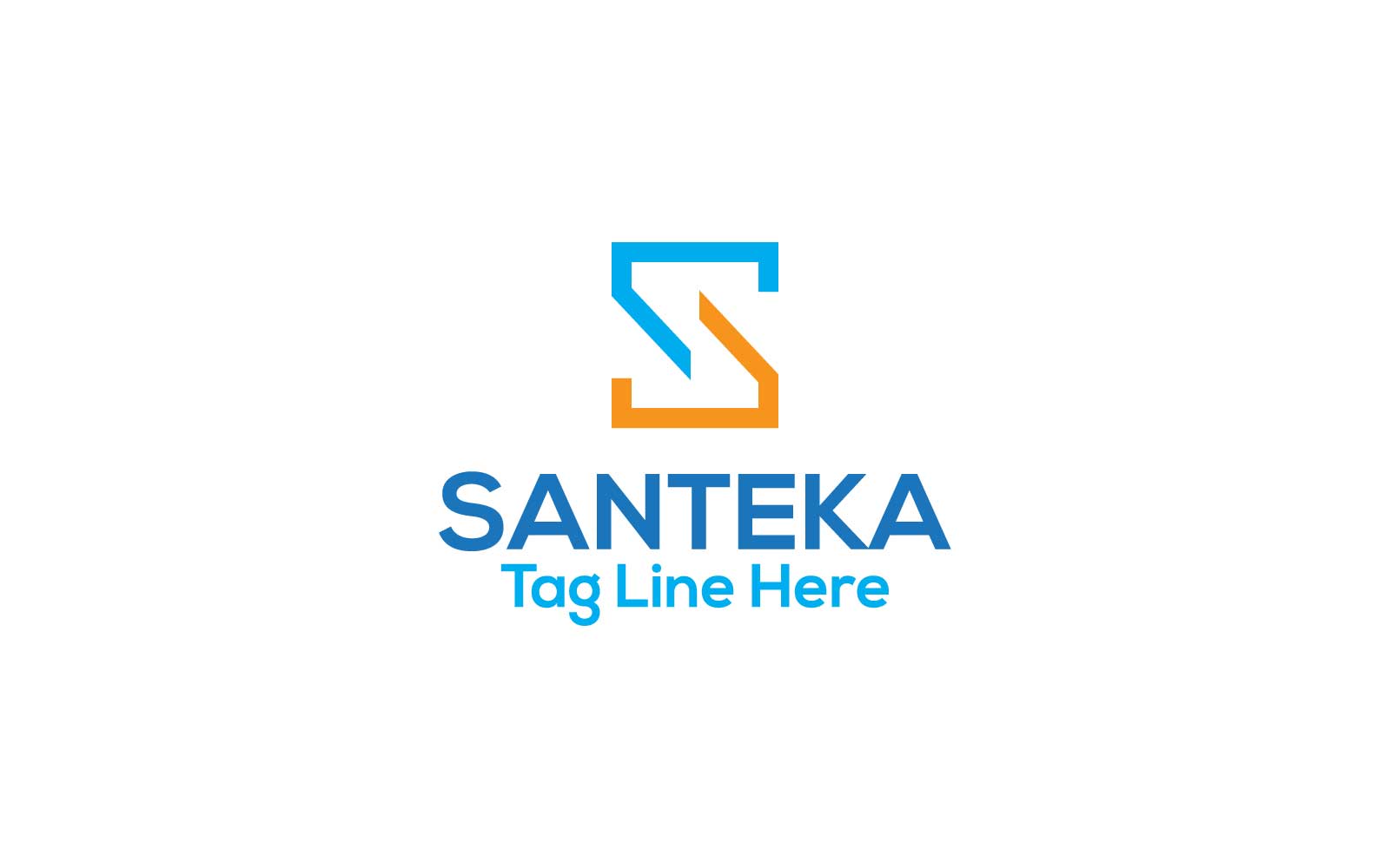 Santeka S Letter Logo Design Template