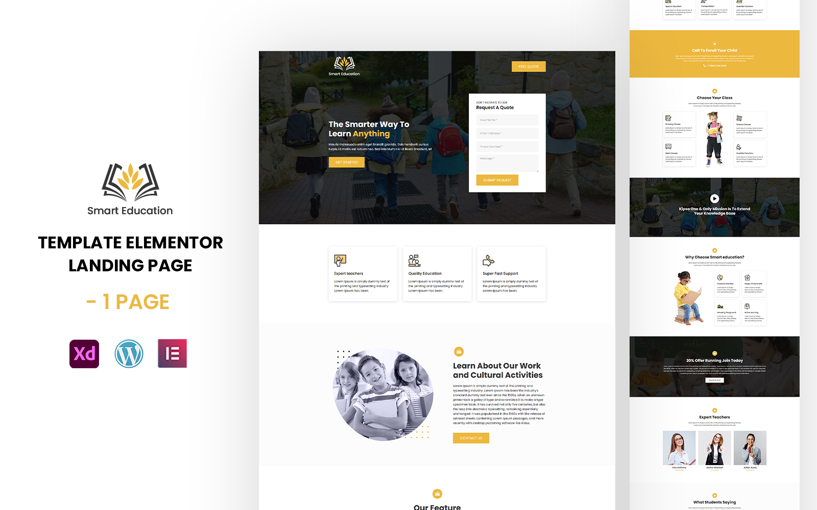 Smart Education - Ready to Use Elementor Template