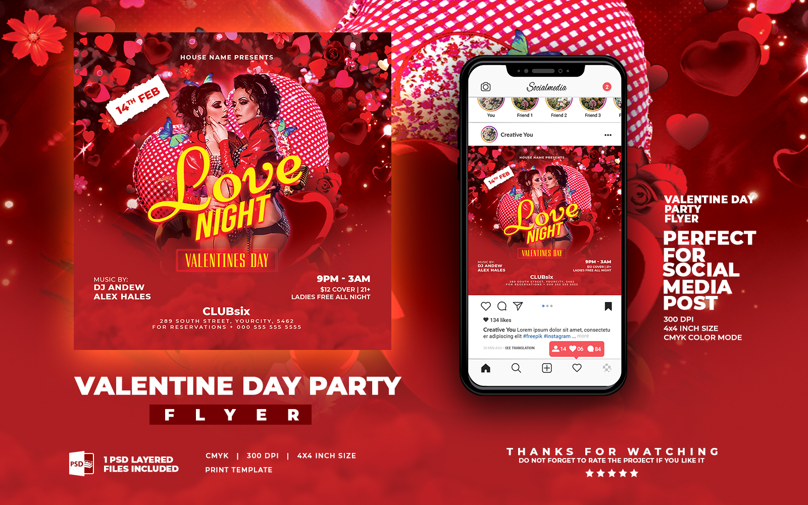 Valentine Flyer Social Media Post