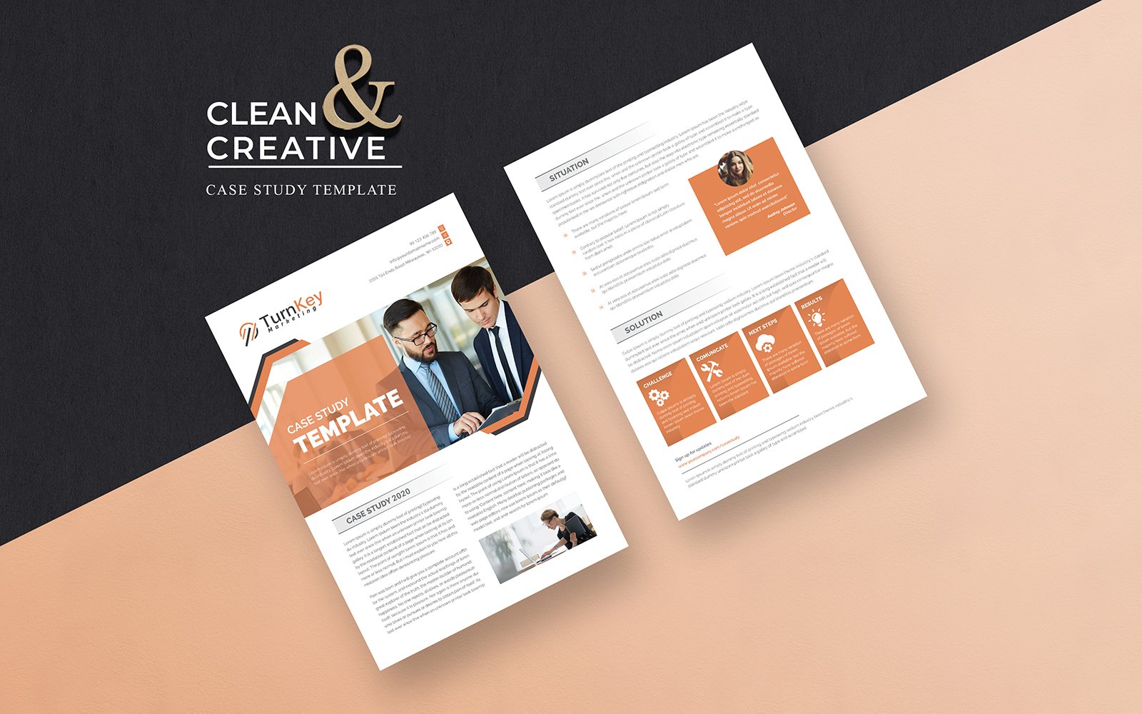 Business Case Study Template Canva