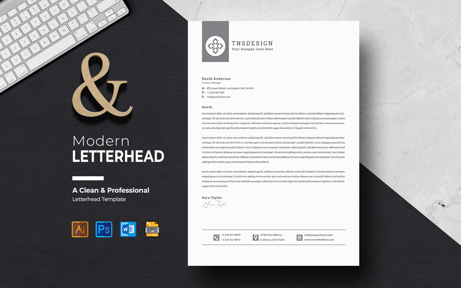 Canva Multipurpose Corporate Letterhead Design Template