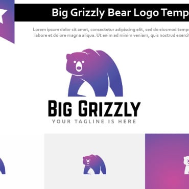 Grizzly Bear Logo Templates 232275