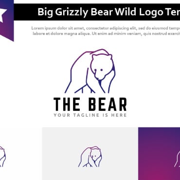 Grizzly Bear Logo Templates 232276