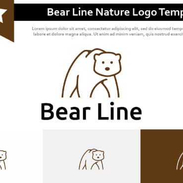 Bear Line Logo Templates 232280