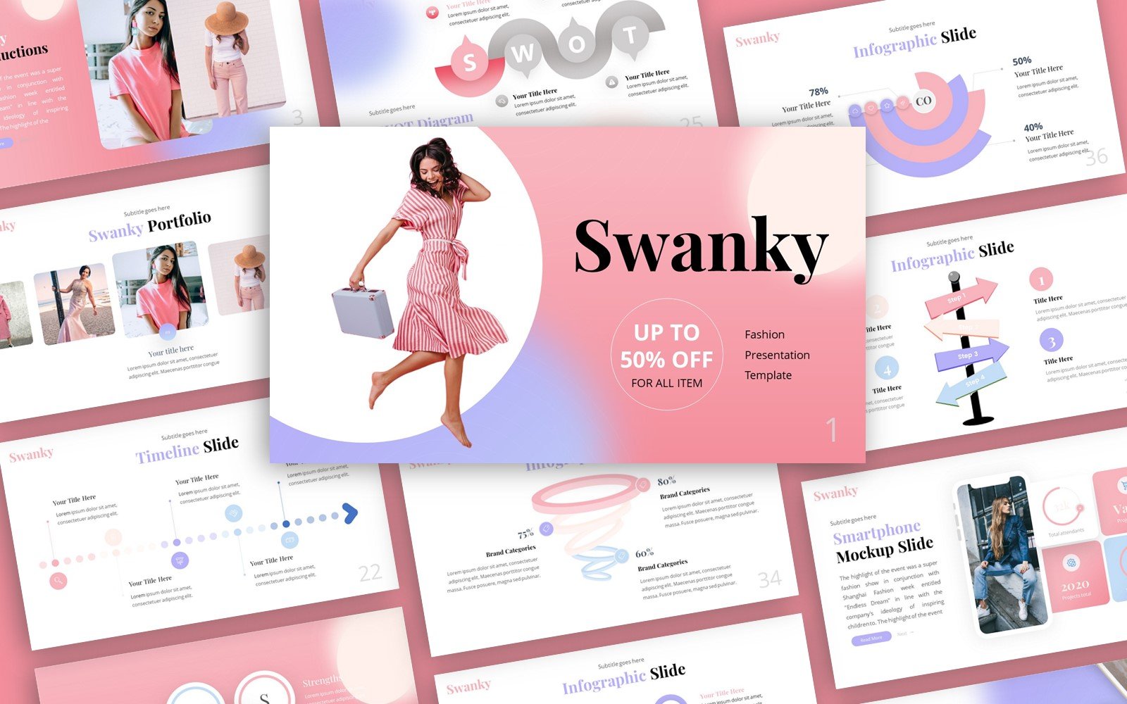Swanky - Fashion Multipurpose PowerPoint Template