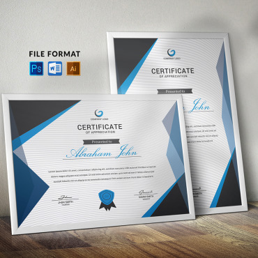 Certificate Award Corporate Identity 232374