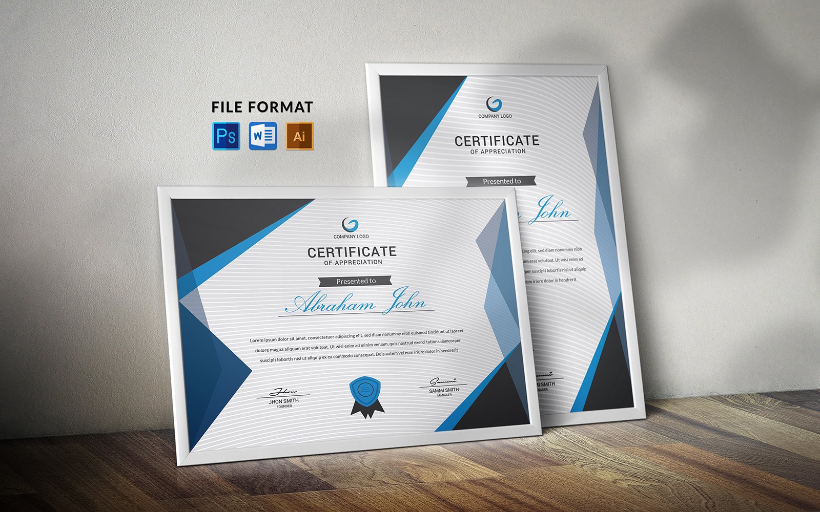 Canva Certificate of completion template