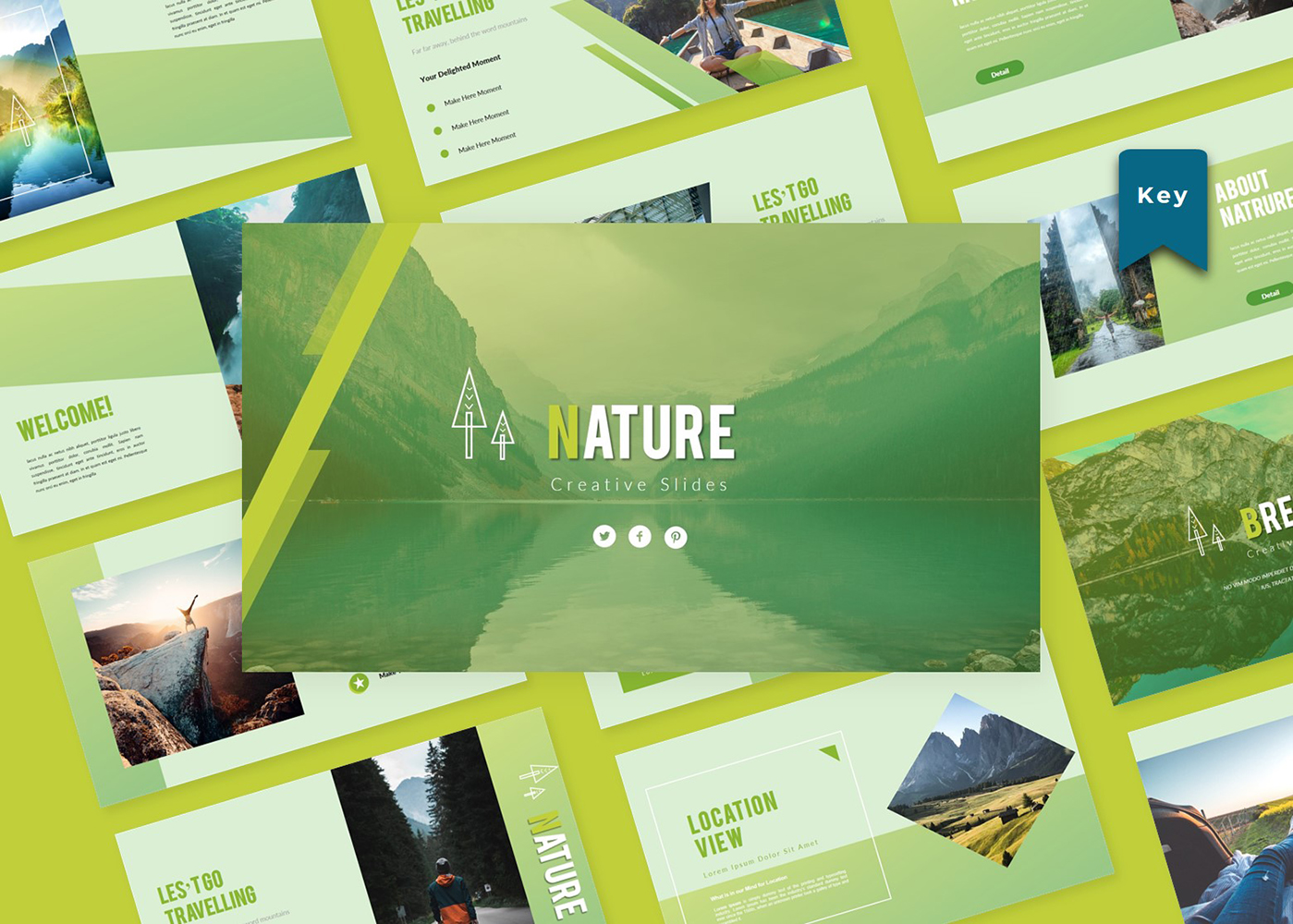 Nature Creative Slide Key Note Template