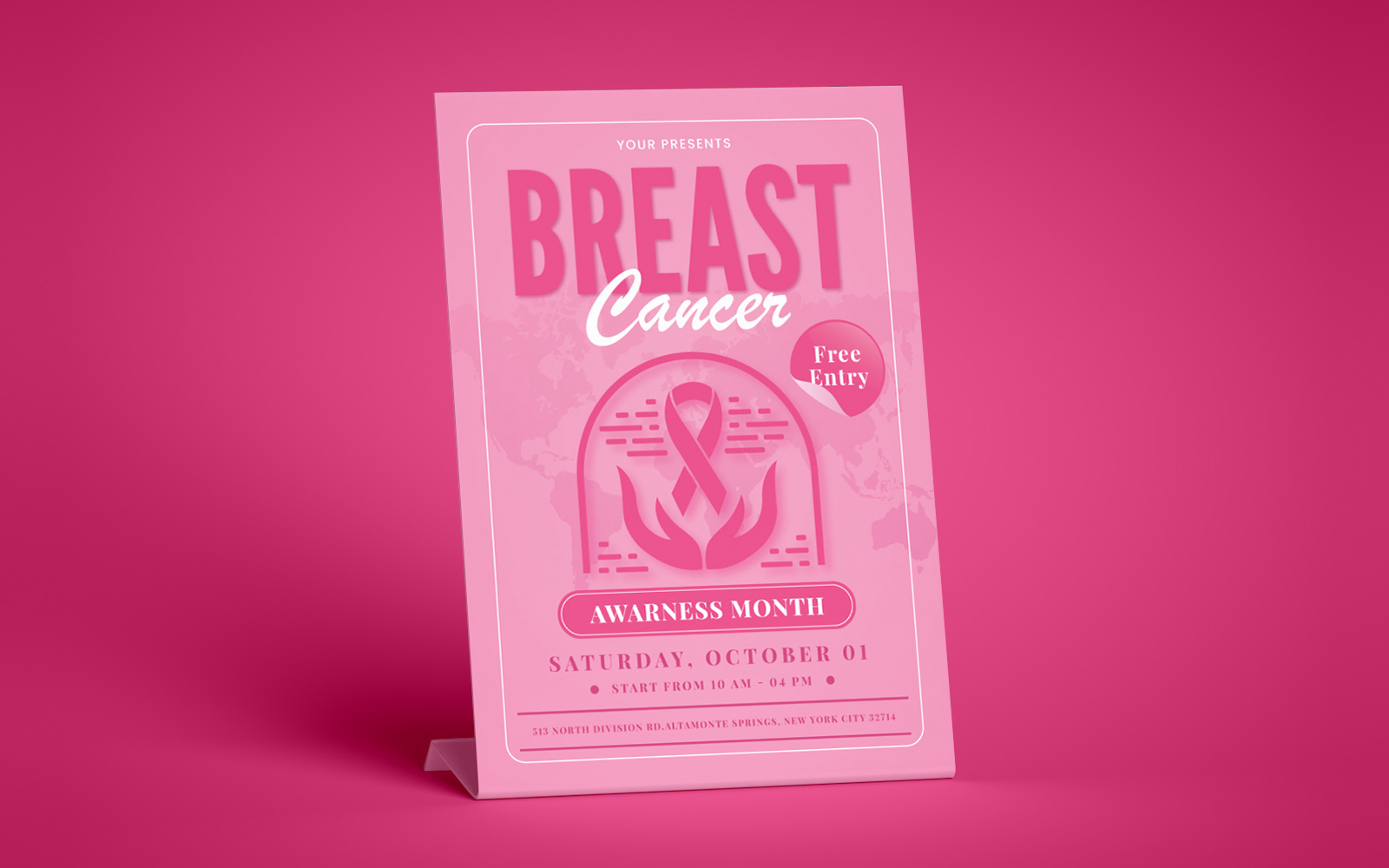 Breast Cancer Flyer Template