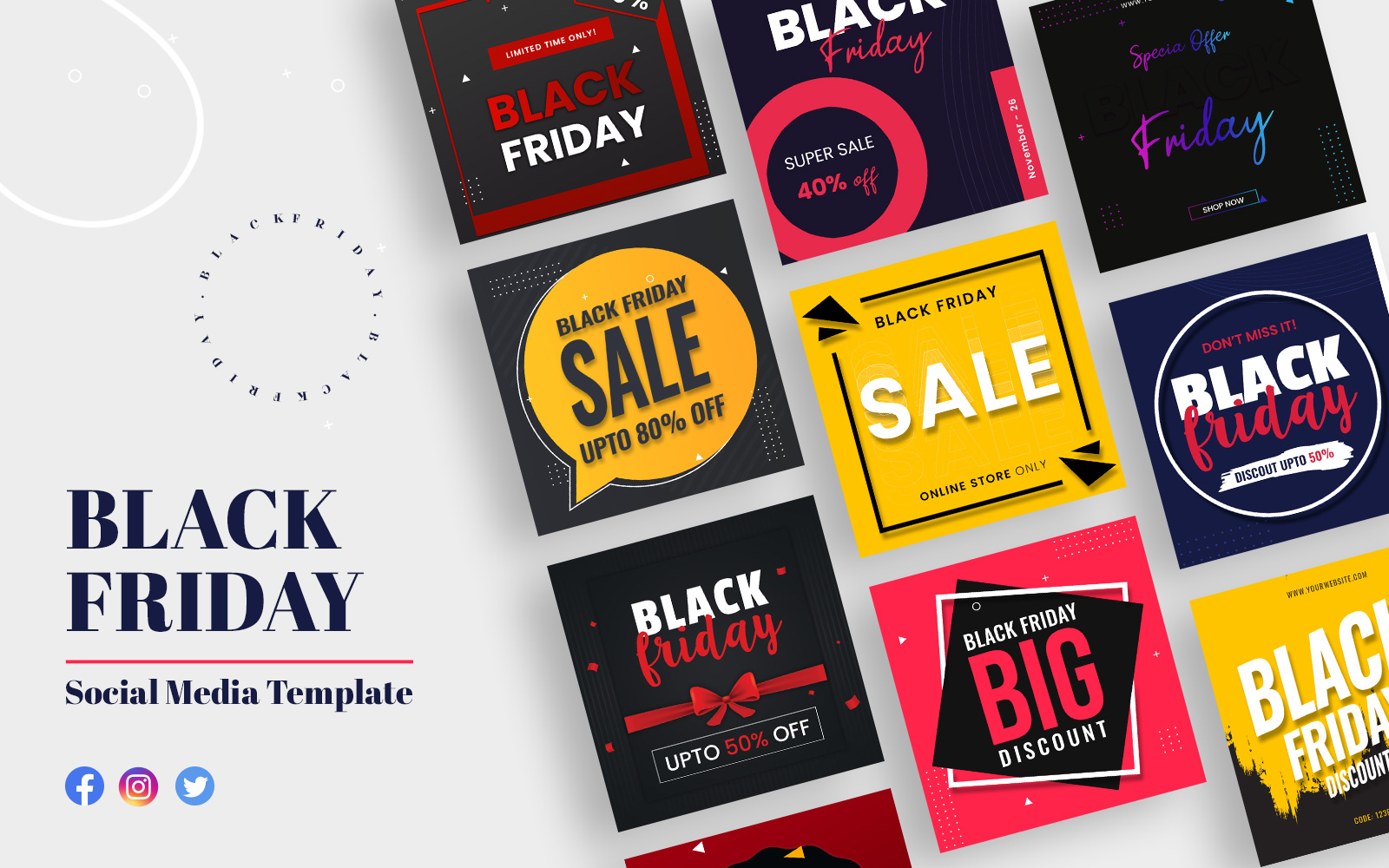 Black Friday Social Media Templates