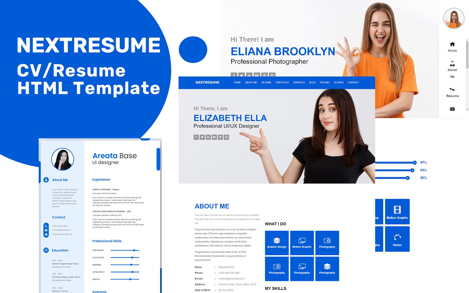 NextResume - CV/Resume HTML Template
