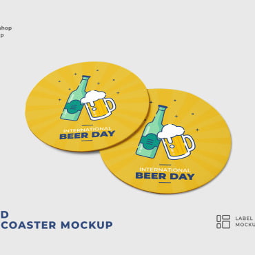 Round Beer Product Mockups 232690