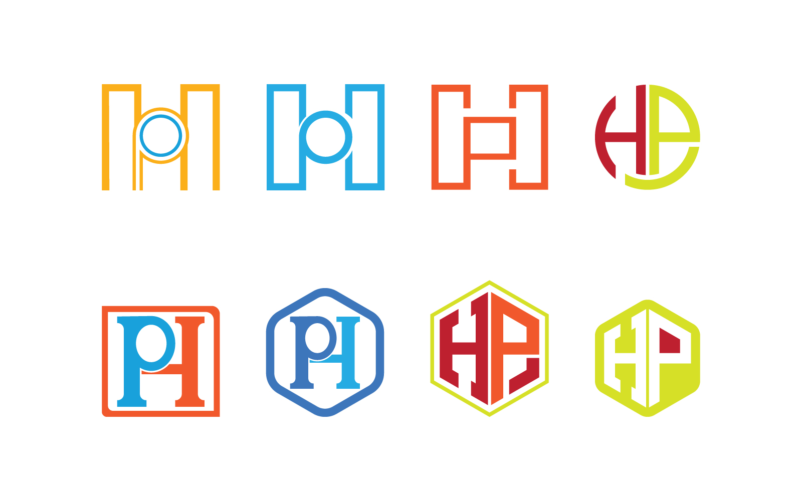 HP-or-PH-creative-logo-design-vector-template