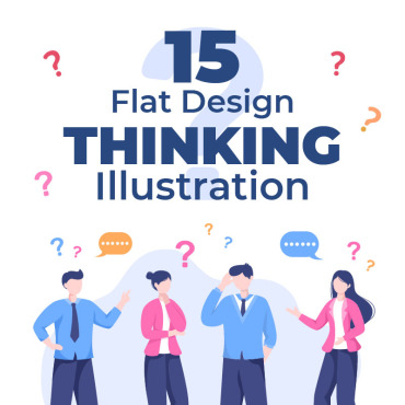 People Think Illustrations Templates 232838