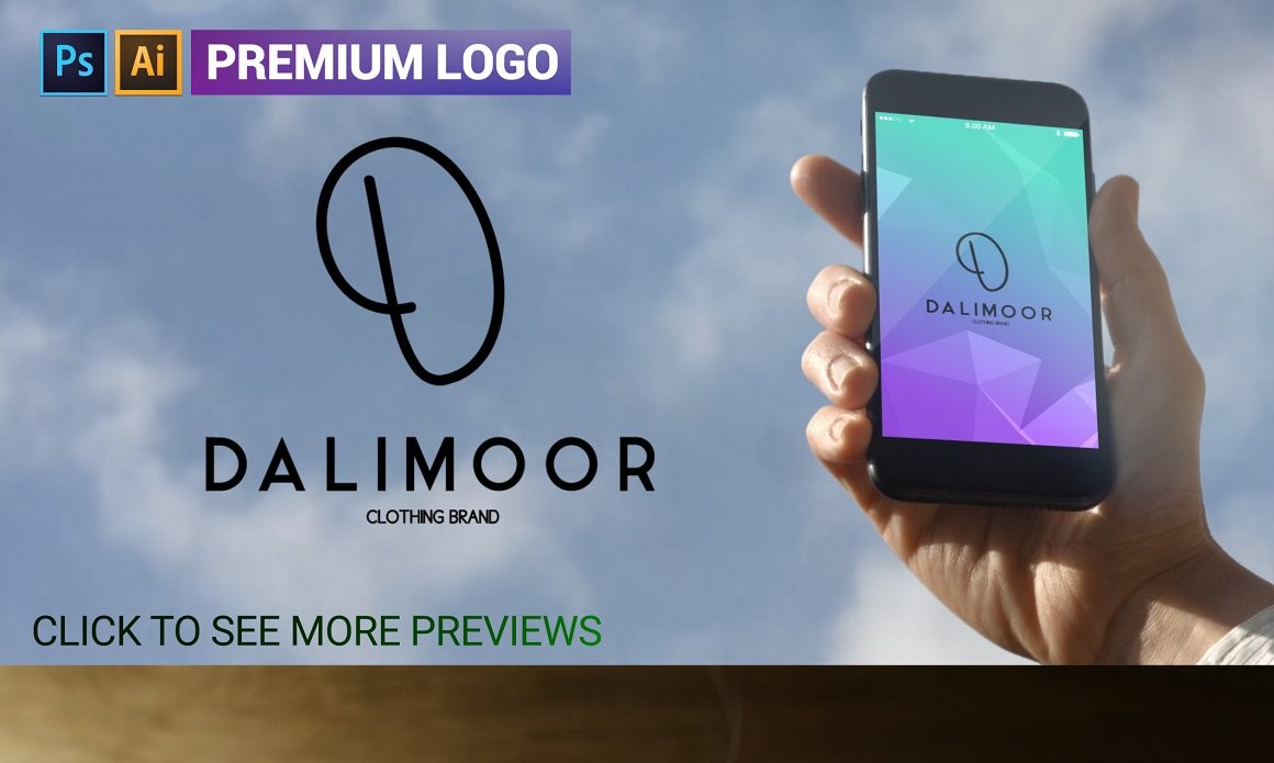 Premium D Letter DALIMOOR Logo Template