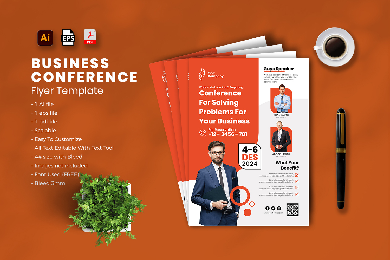 Business Conference flyer Template vol-01